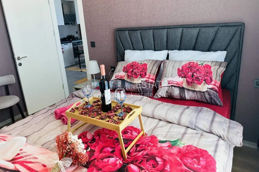 Purchase  Turnkey 1+1 apartment in Kargicak - 350 meters from the sea 18 