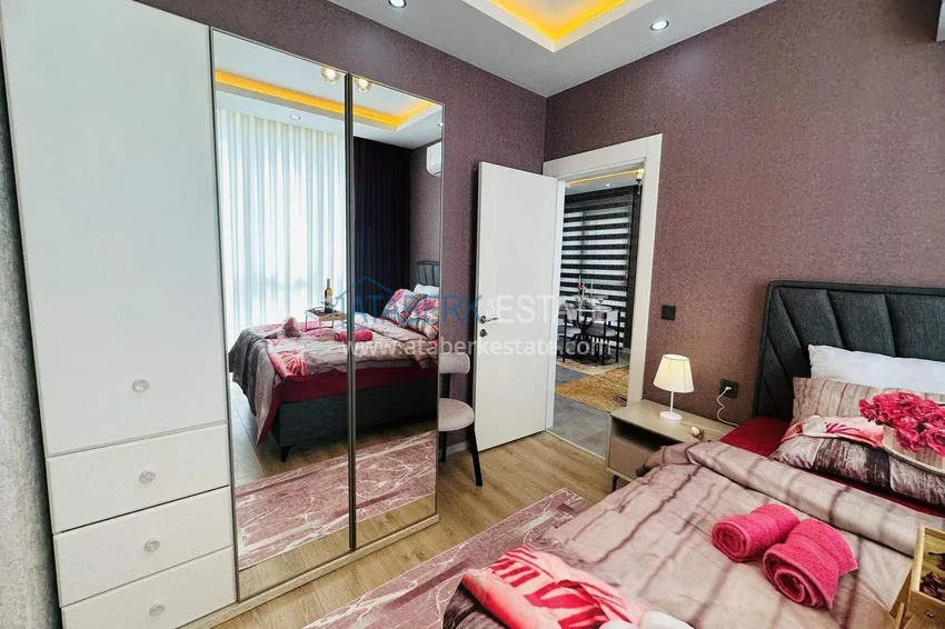 Purchase  Turnkey 1+1 apartment in Kargicak - 350 meters from the sea 20 
