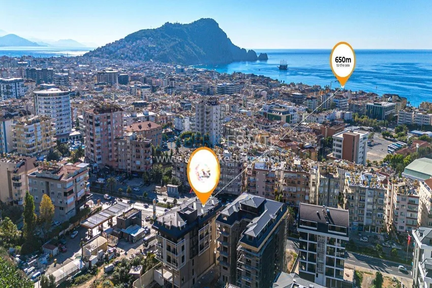 2+1 apartment in the center of Alanya - Cleopatra beach area, 650 meters  3 