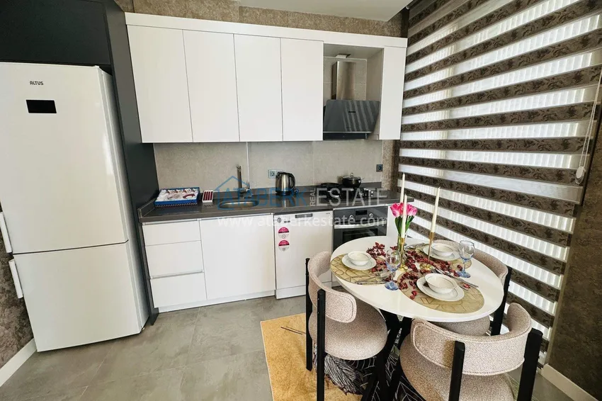 Purchase  Turnkey 1+1 apartment in Kargicak - 350 meters from the sea 9 