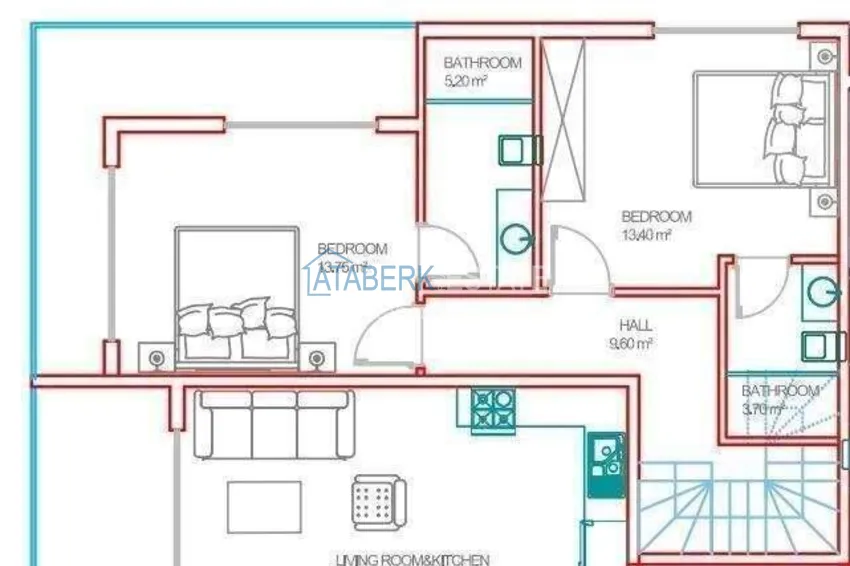 Buy cheap Property for a residence permit in Mahmutlar - 3+1 garden duplex with a private terrace and access to the pool 2 