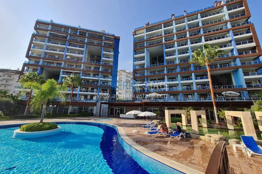 Long-term rent in Alanya - 1+1 apartment in Cikcilli with furniture No. 9 10 