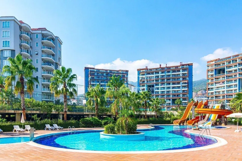 Long-term rent in Alanya - 1+1 apartment in Cikcilli with furniture No. 9 1 