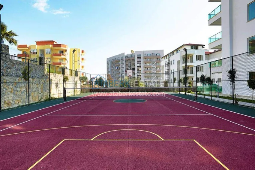 1+1 apartment in Tosmur, 76 m2 with furniture and sea view - property for a residence permit in Alanya  12 