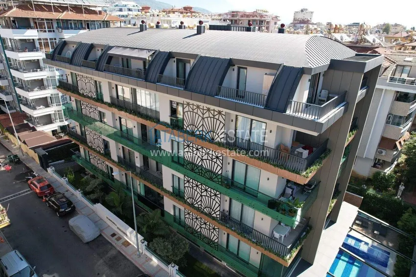Penthouse in the center of Alanya - 2+1 furnished, Cleopatra beach area 2 