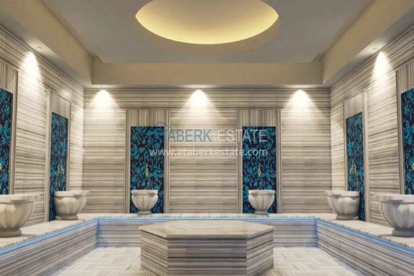 1+1 apartment in Tosmur, 76 m2 with furniture and sea view - property for a residence permit in Alanya  24 