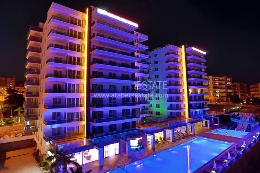 1+1 apartment in Tosmur, 76 m2 with furniture and sea view - property for a residence permit in Alanya  3 