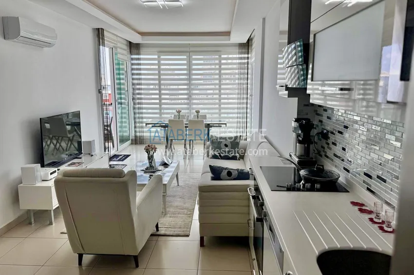 Purchase  1+1 apartment in Tosmur, 76 m2 with furniture and sea view - property for a residence permit in Alanya  3 