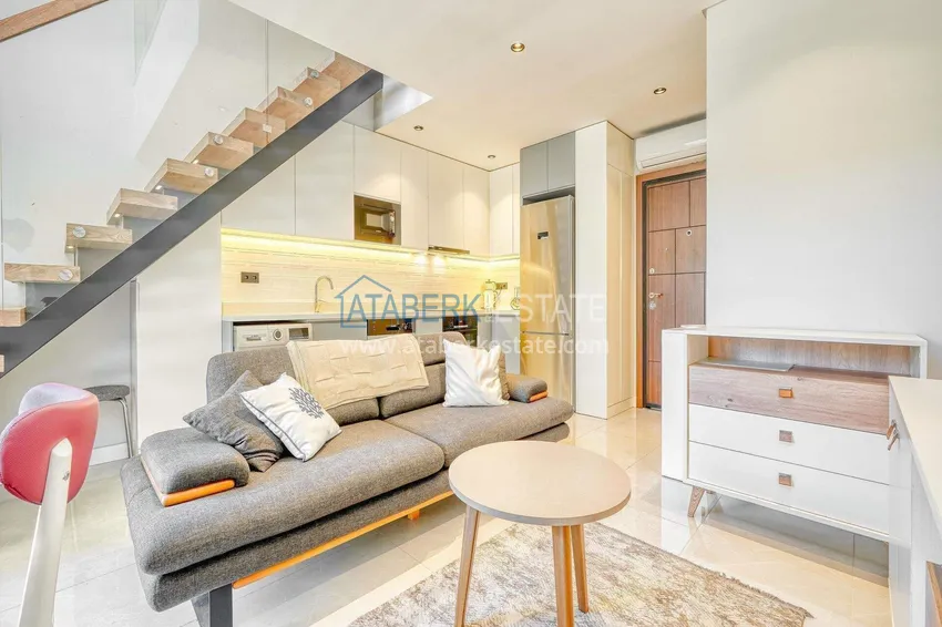 Purchase  Loft 1+1 apartment in the center of Alanya - stylish interior, 250 meters from Cleopatra beach 4 