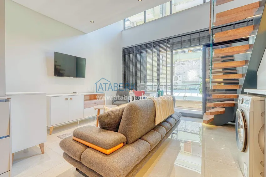 Purchase  Loft 1+1 apartment in the center of Alanya - stylish interior, 250 meters from Cleopatra beach 6 