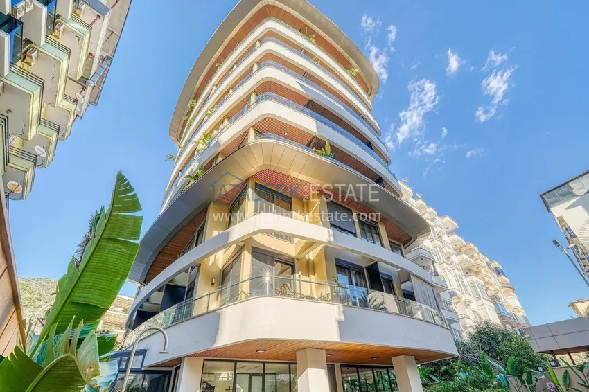 Loft 1+1 apartment in the center of Alanya - stylish interior, 250 meters from Cleopatra beach 7 