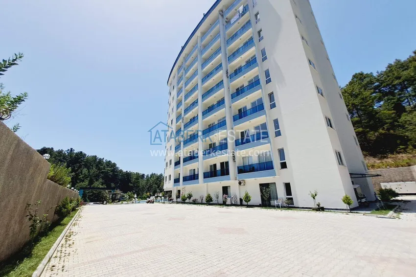 Long-term 1+1 apartment rental in a modern complex - Avsallar, Alanya No. 38 16