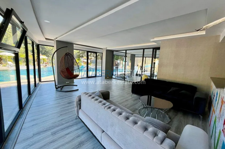 Long-term 1+1 apartment rental in a modern complex - Avsallar, Alanya No. 38 17