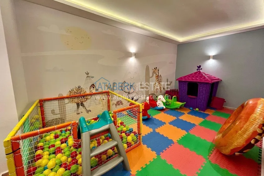 Long-term 1+1 apartment rental in a modern complex - Avsallar, Alanya No. 38 22