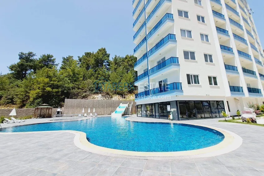 Long-term 1+1 apartment rental in a modern complex - Avsallar, Alanya No. 38 7