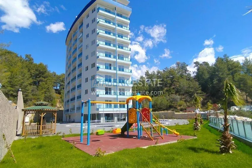 Long-term 1+1 apartment rental in a modern complex - Avsallar, Alanya No. 38 11