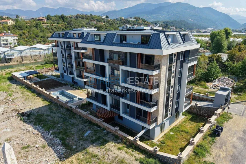 1+1 apartment from the owner in Alanya, Kestel district - favorable price and river view 7