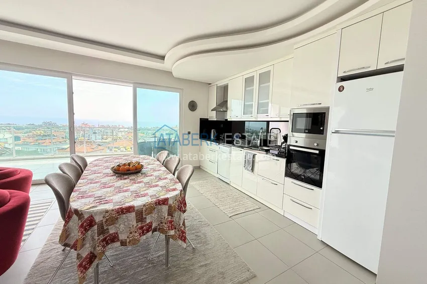Purchase  2+1 apartment with sea view in Cikcilli — furniture, modern residence 10 