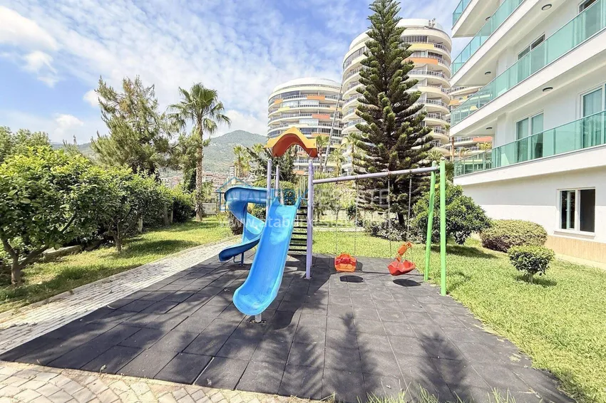 2+1 apartment with sea view in Cikcilli — furniture, modern residence 11 