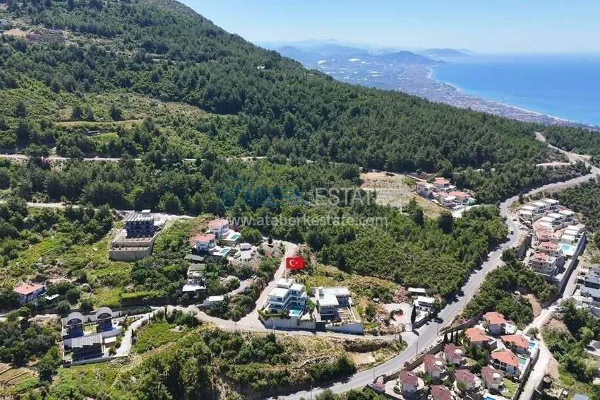 Villa in Alanya, Bektash district - with panoramic views, property under a residence permit 3 