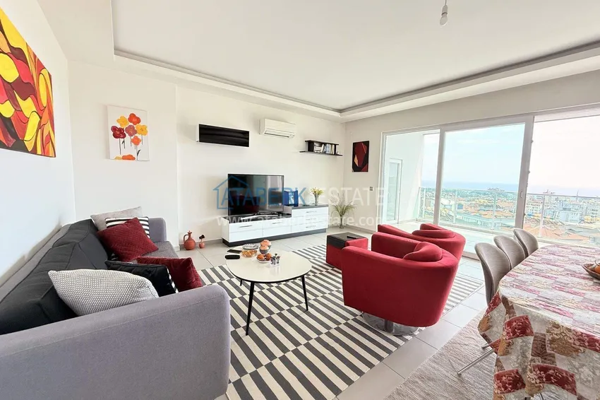 Purchase  2+1 apartment with sea view in Cikcilli — furniture, modern residence 5 