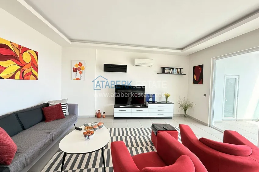 Purchase  2+1 apartment with sea view in Cikcilli — furniture, modern residence 6 