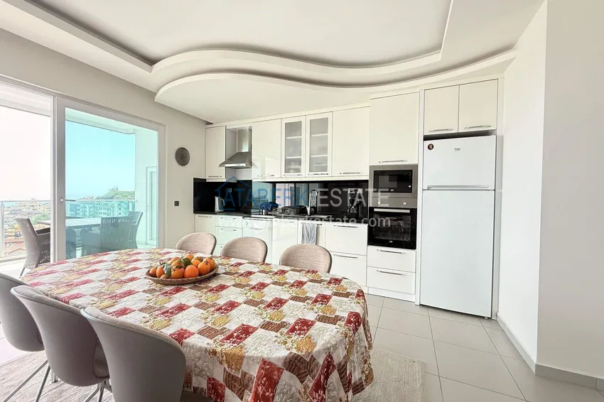 Purchase  2+1 apartment with sea view in Cikcilli — furniture, modern residence 9 