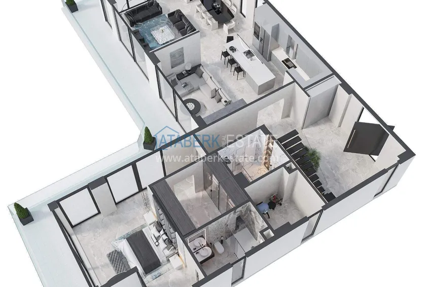 Buy cheap Villa in Alanya, Bektash district - with panoramic views, property under a residence permit 3 