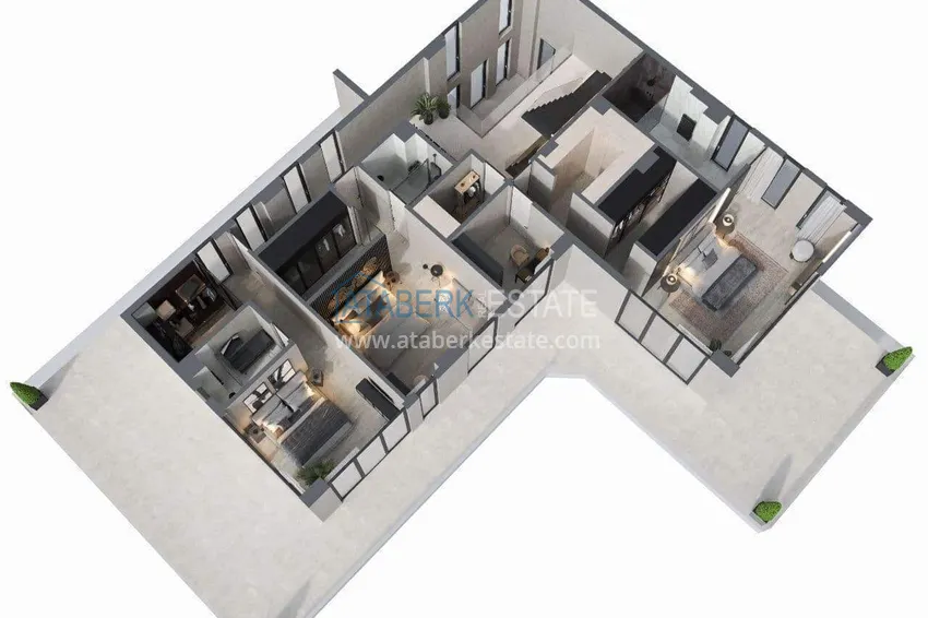 Buy cheap Villa in Alanya, Bektash district - with panoramic views, property under a residence permit 6 
