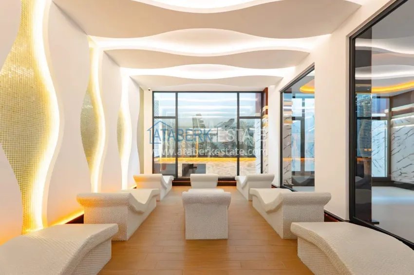 2+1 penthouse in Alanya, Mahmutlar district center - furniture, sea view 16 