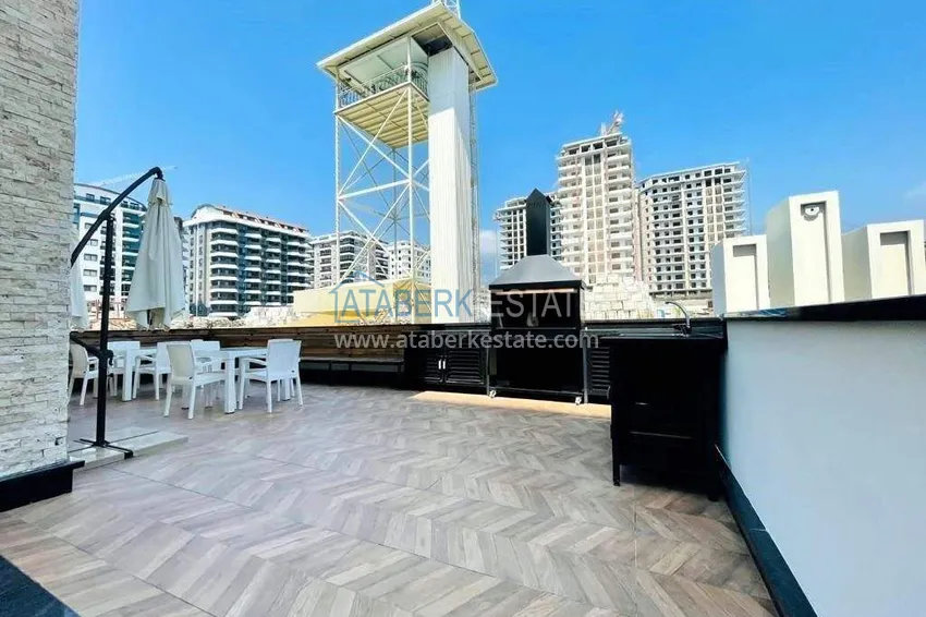 2+1 penthouse in Alanya, Mahmutlar district center - furniture, sea view 26 