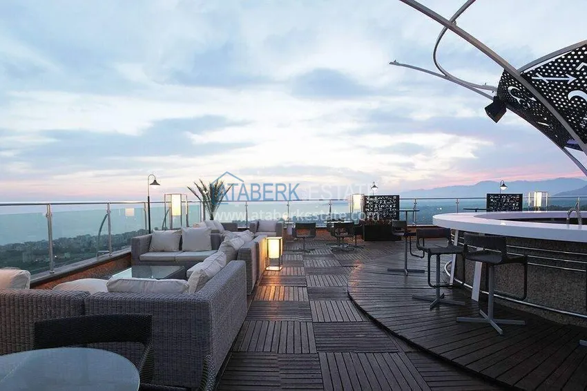 1+1 apartment in Alanya — furniture, famous resort-style, Mahmutlar district 16 