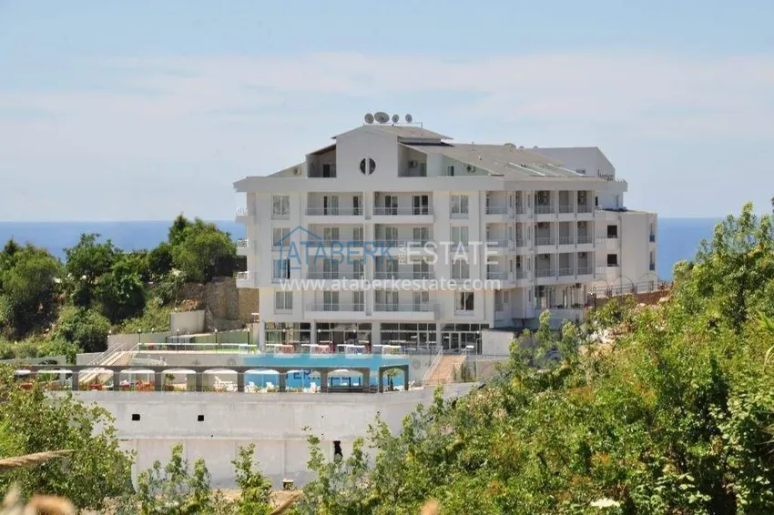 Apartment 1+1 for a residence permit in Alanya — favorable price, furniture, sea view  1 