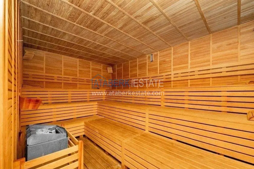 2+1 apartment for a residence permit in Alanya, Tosmur district - furniture, mountain and sea views 18 