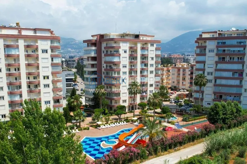 2+1 apartment for a residence permit in Alanya, Tosmur district - furniture, mountain and sea views 2 
