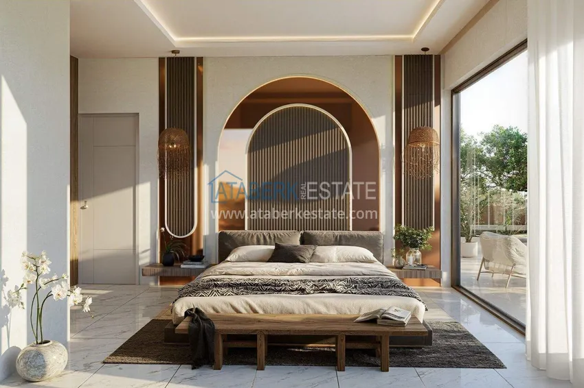 Purchase Luxury villa for citizenship in Alanya, Kargicak district — construction phase 9 