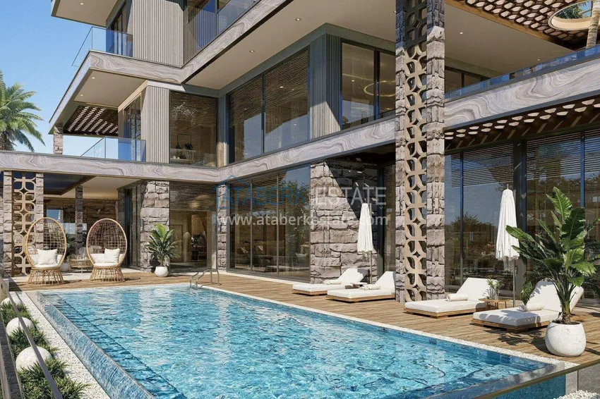 Luxury villa for citizenship in Alanya, Kargicak district — construction phase 15 