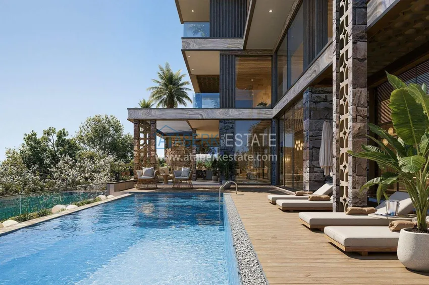 Luxury villa for citizenship in Alanya, Kargicak district — construction phase 17 