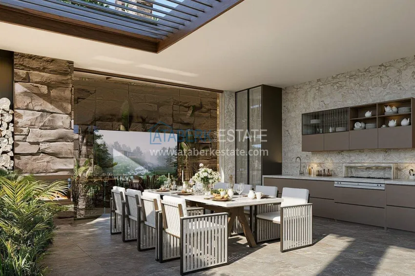 Luxury villa for citizenship in Alanya, Kargicak district — construction phase 20 