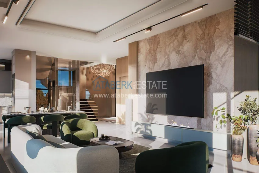 Purchase Luxury villa for citizenship in Alanya, Kargicak district — construction phase 2 