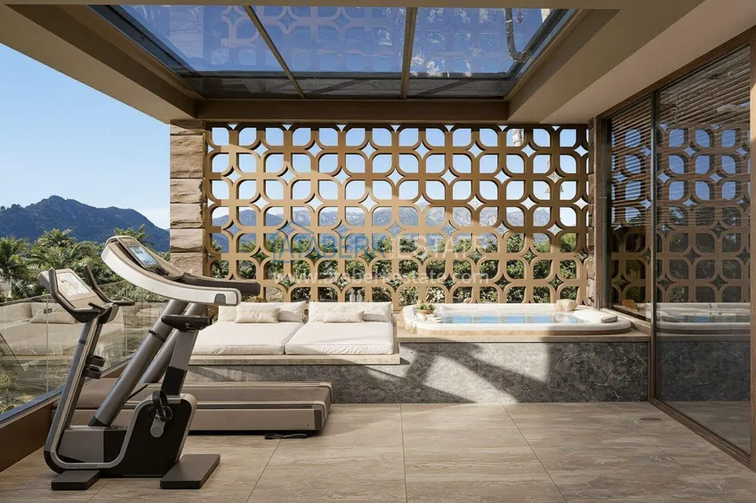 Luxury villa for citizenship in Alanya, Kargicak district — construction phase 22 