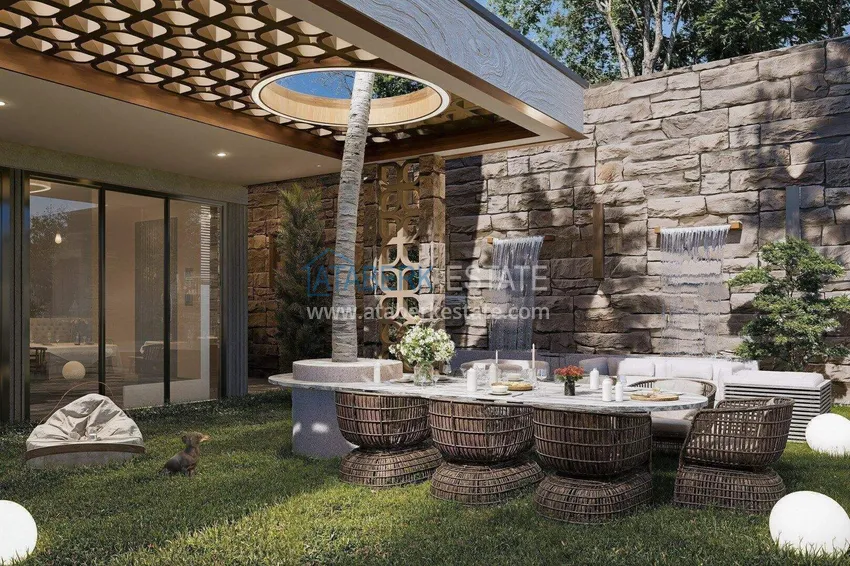 Luxury villa for citizenship in Alanya, Kargicak district — construction phase 24 