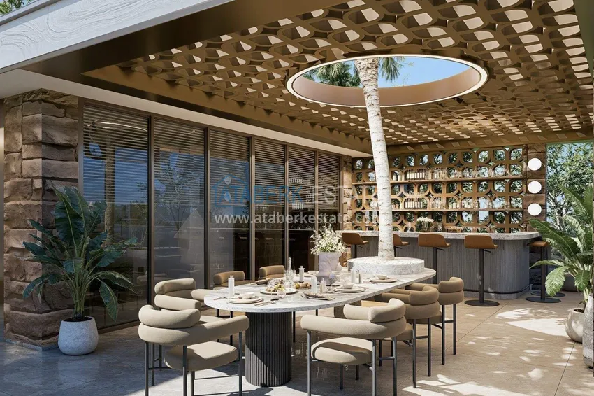 Luxury villa for citizenship in Alanya, Kargicak district — construction phase 25 