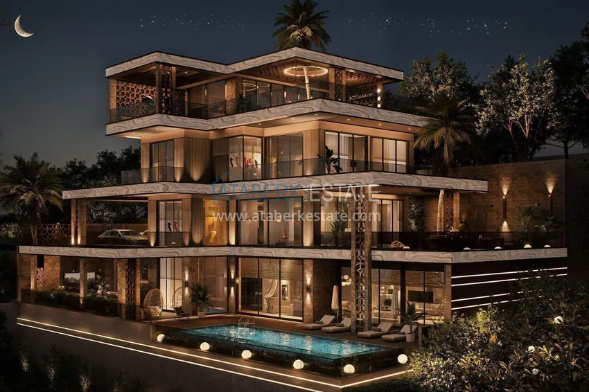 Luxury villa for citizenship in Alanya, Kargicak district — construction phase 3 