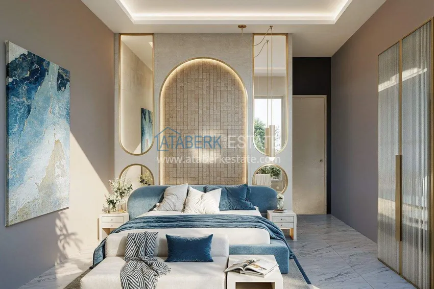 Purchase Luxury villa for citizenship in Alanya, Kargicak district — construction phase 12 