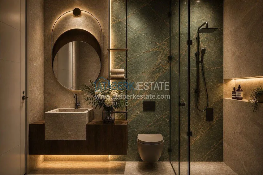 Purchase Luxury villa for citizenship in Alanya, Kargicak district — construction phase 14 