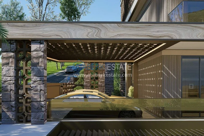Luxury villa for citizenship in Alanya, Kargicak district — construction phase 10 