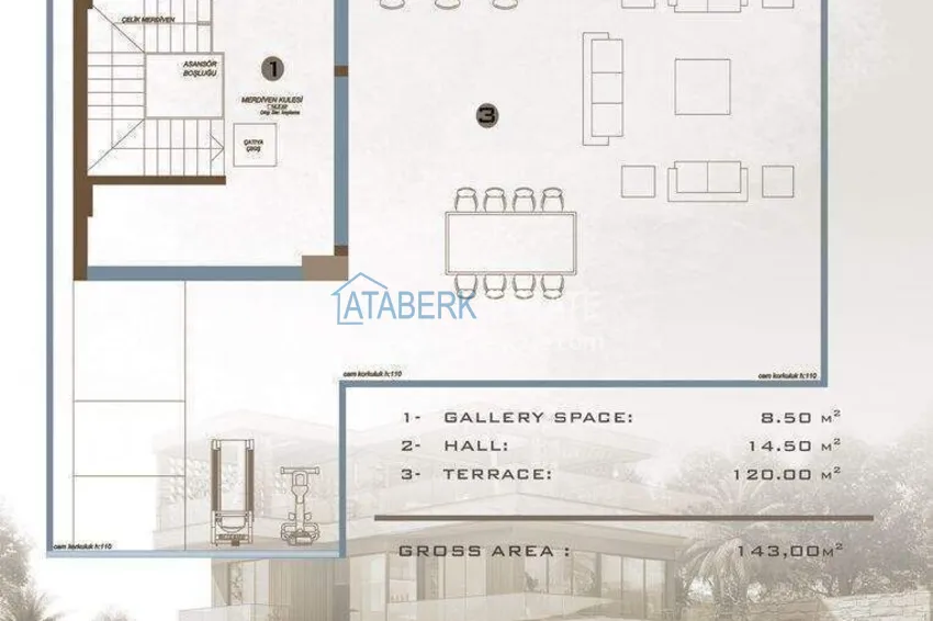 Buy cheap Luxury villa for citizenship in Alanya, Kargicak district — construction phase 5 