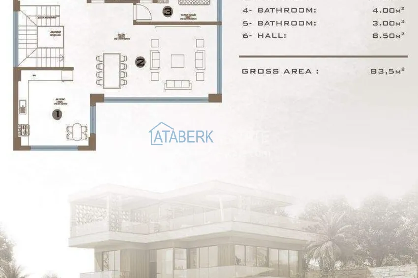 Buy cheap Luxury villa for citizenship in Alanya, Kargicak district — construction phase 2 