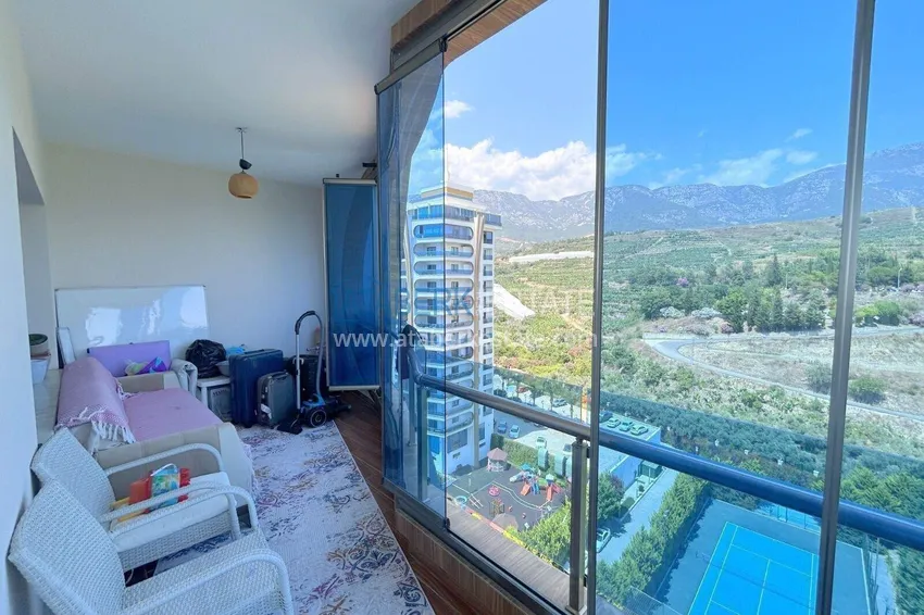 Purchase 3+1 apartment in Alanya, Mahmutlar district — linear with furniture and panoramic views of the sea and mountains 11